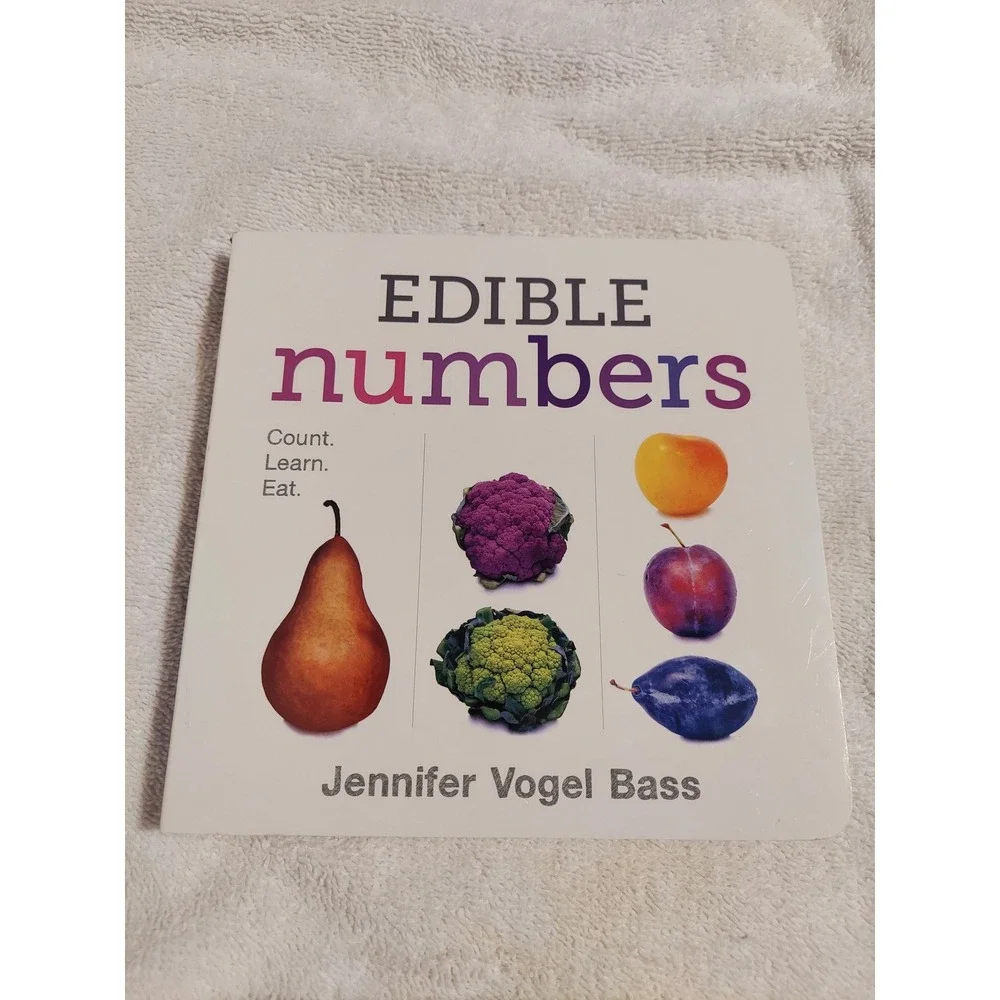 Edible Numbers Board Book Count‎ Learn Eat Childrens Educational Toddler